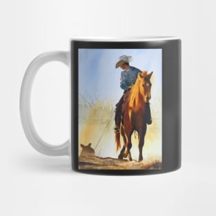Cowboy Riding Horse Mug